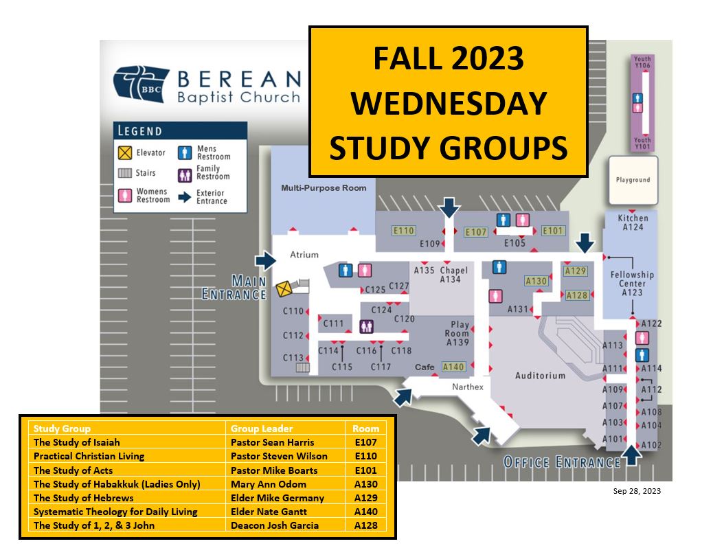 2023.09.28 Wednesday Study Groups with Church Map